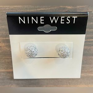 NWT. Nine West designer sparkly earrings! Beautiful for Christmas & New Years!